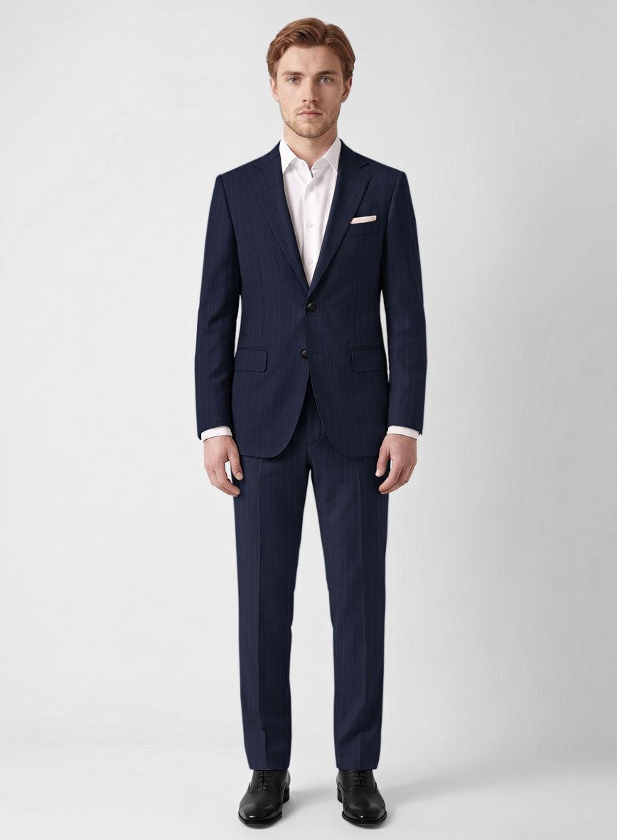 Bristol Navy Classic Stripe Suit - StudioSuits