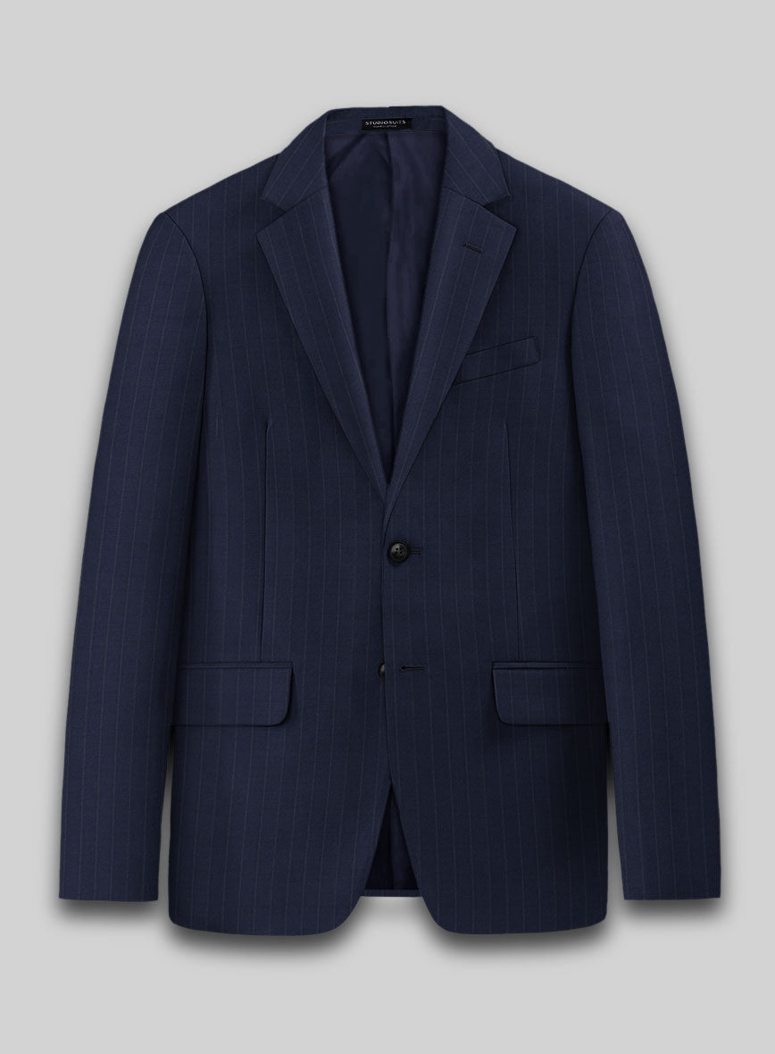 Bristol Navy Classic Stripe Suit - StudioSuits