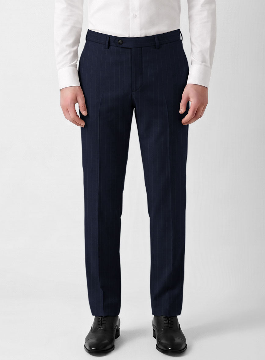 Bristol Navy Classic Stripe Suit - StudioSuits