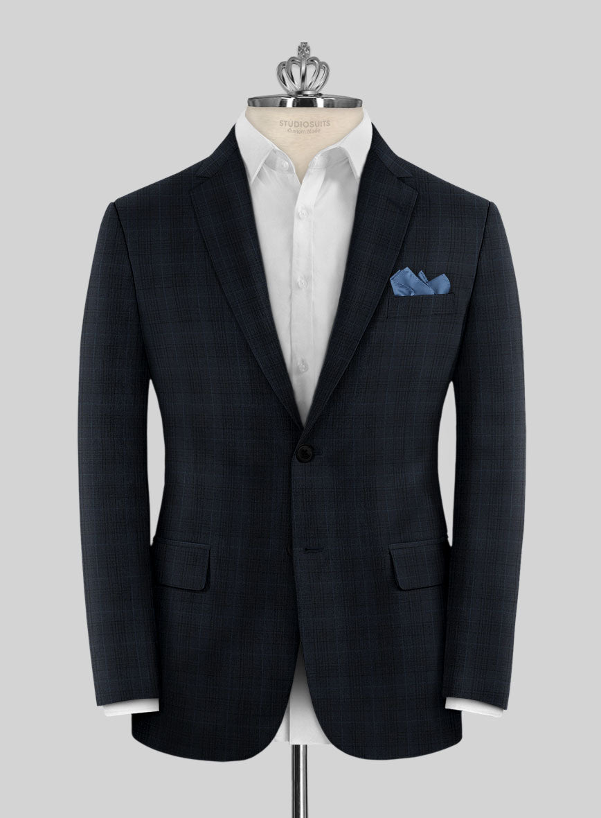 Bristol Alba Blue Checks Jacket - StudioSuits