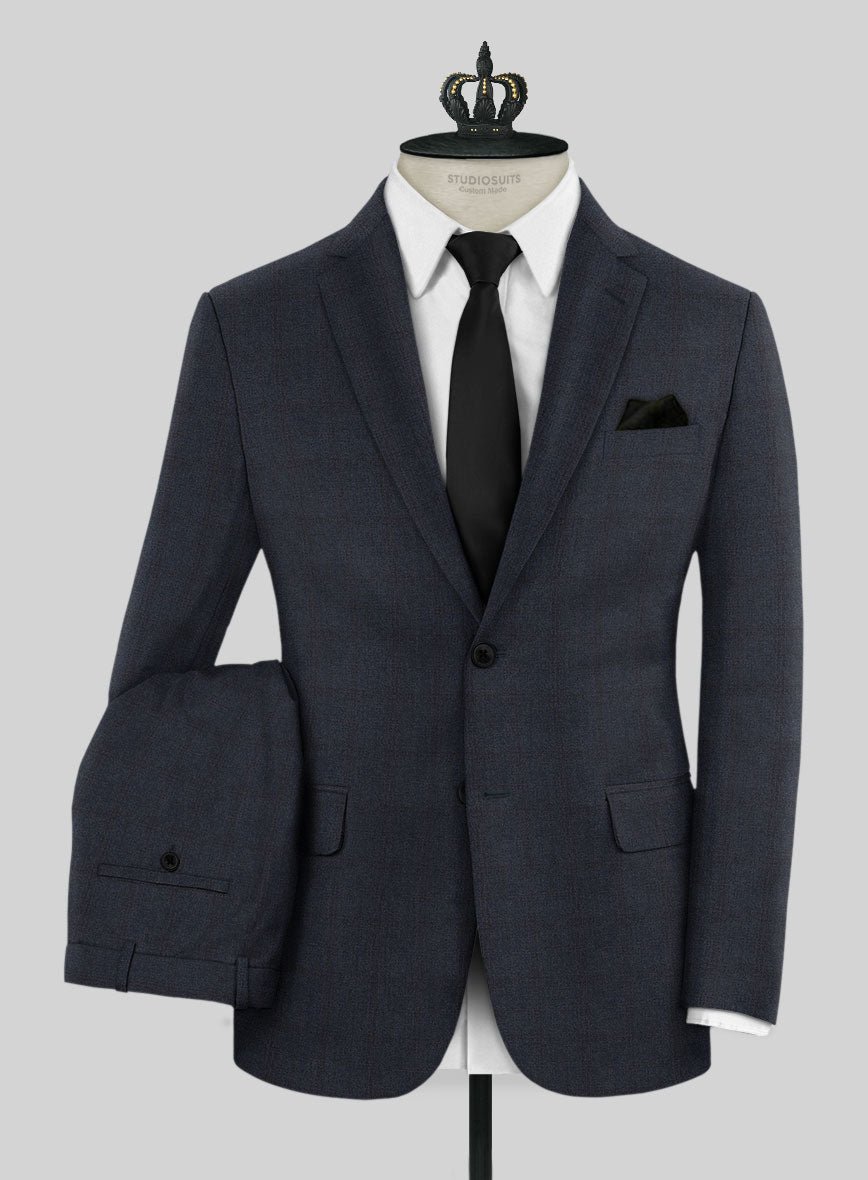 Bristol Amara Blue Checks Suit - StudioSuits