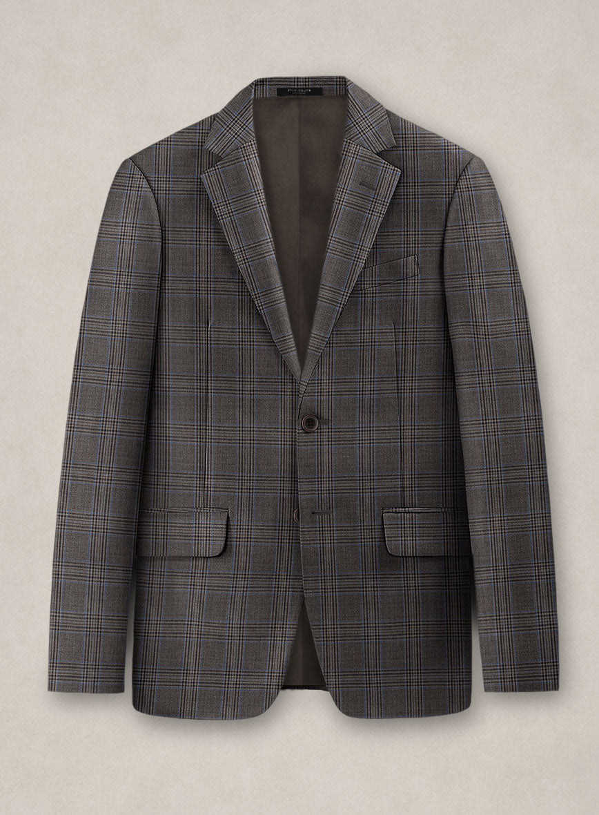 Bristol Argento Gray Check Jacket - StudioSuits