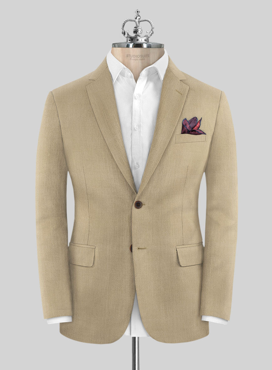 Bristol Beige Wool Jacket - StudioSuits