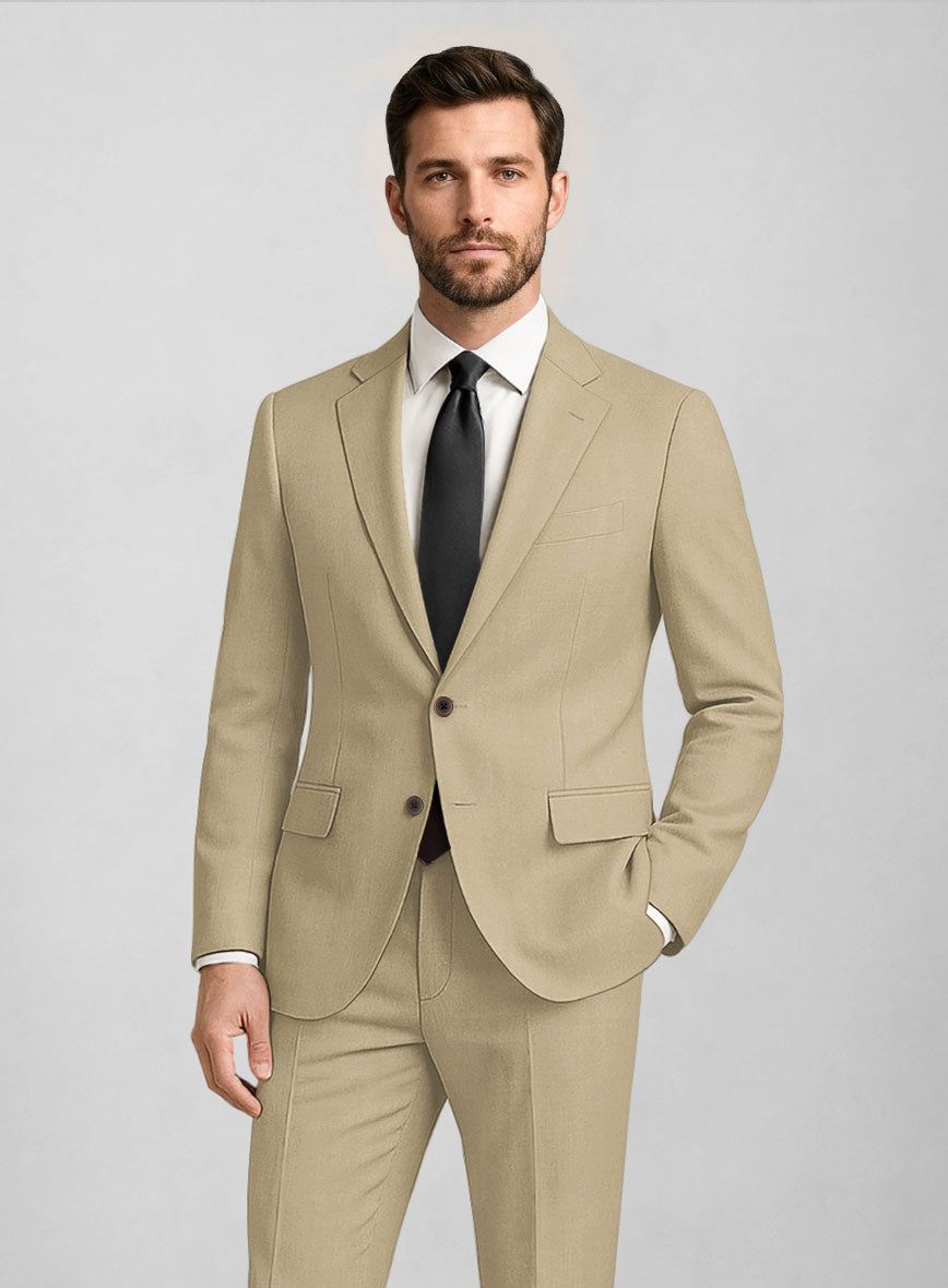 Bristol Beige Wool Jacket - StudioSuits