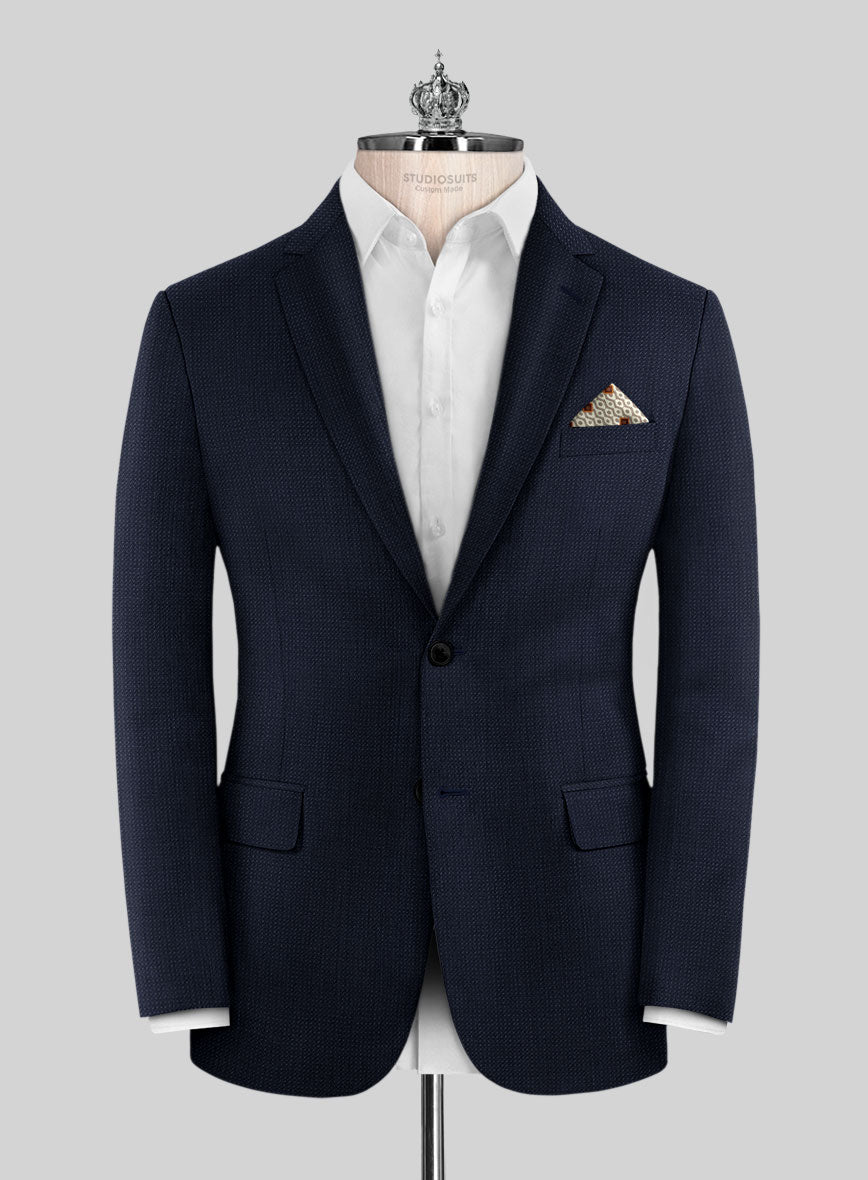 Bristol Bob Weave Blue Jacket - StudioSuits