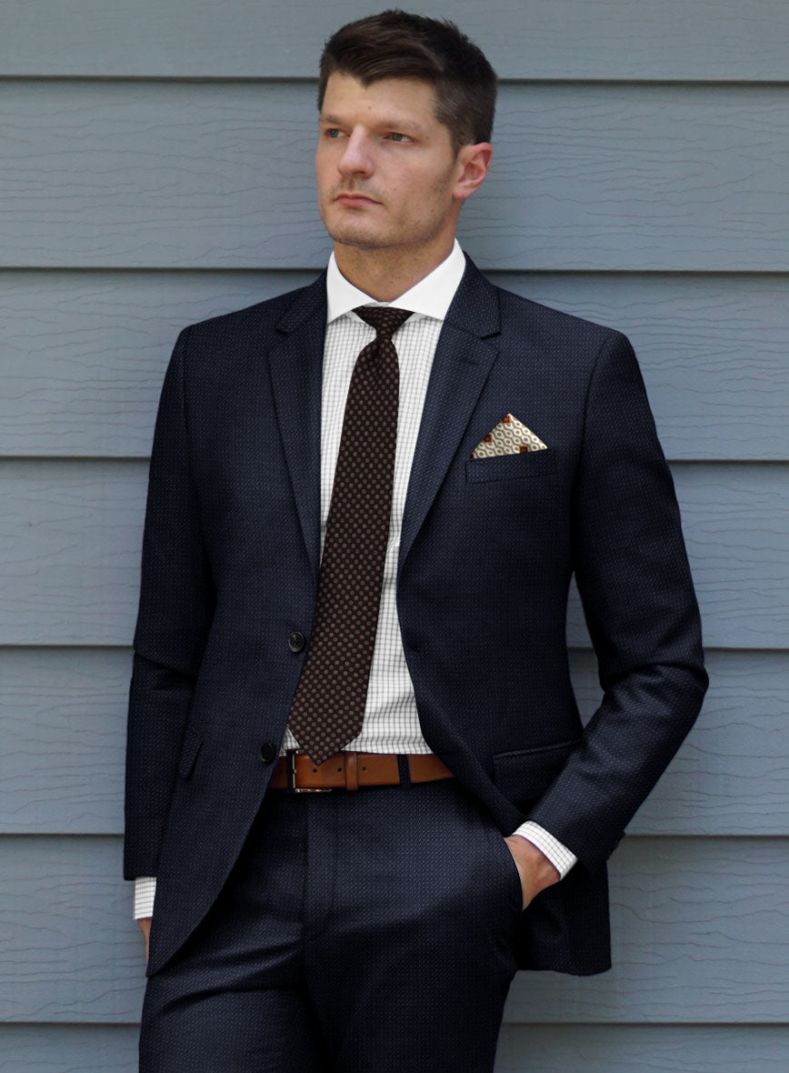 Bristol Bob Weave Blue Suit - StudioSuits