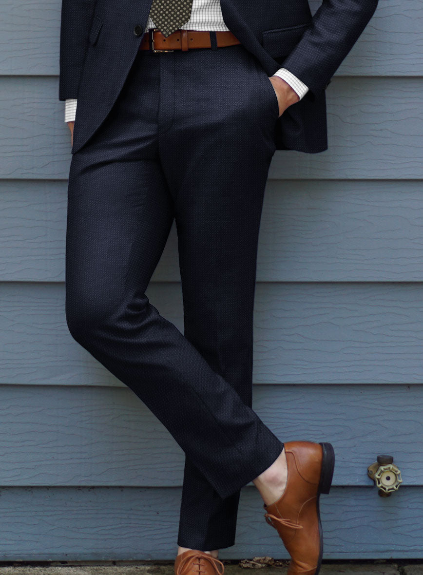 Bristol Bob Weave Blue Suit - StudioSuits
