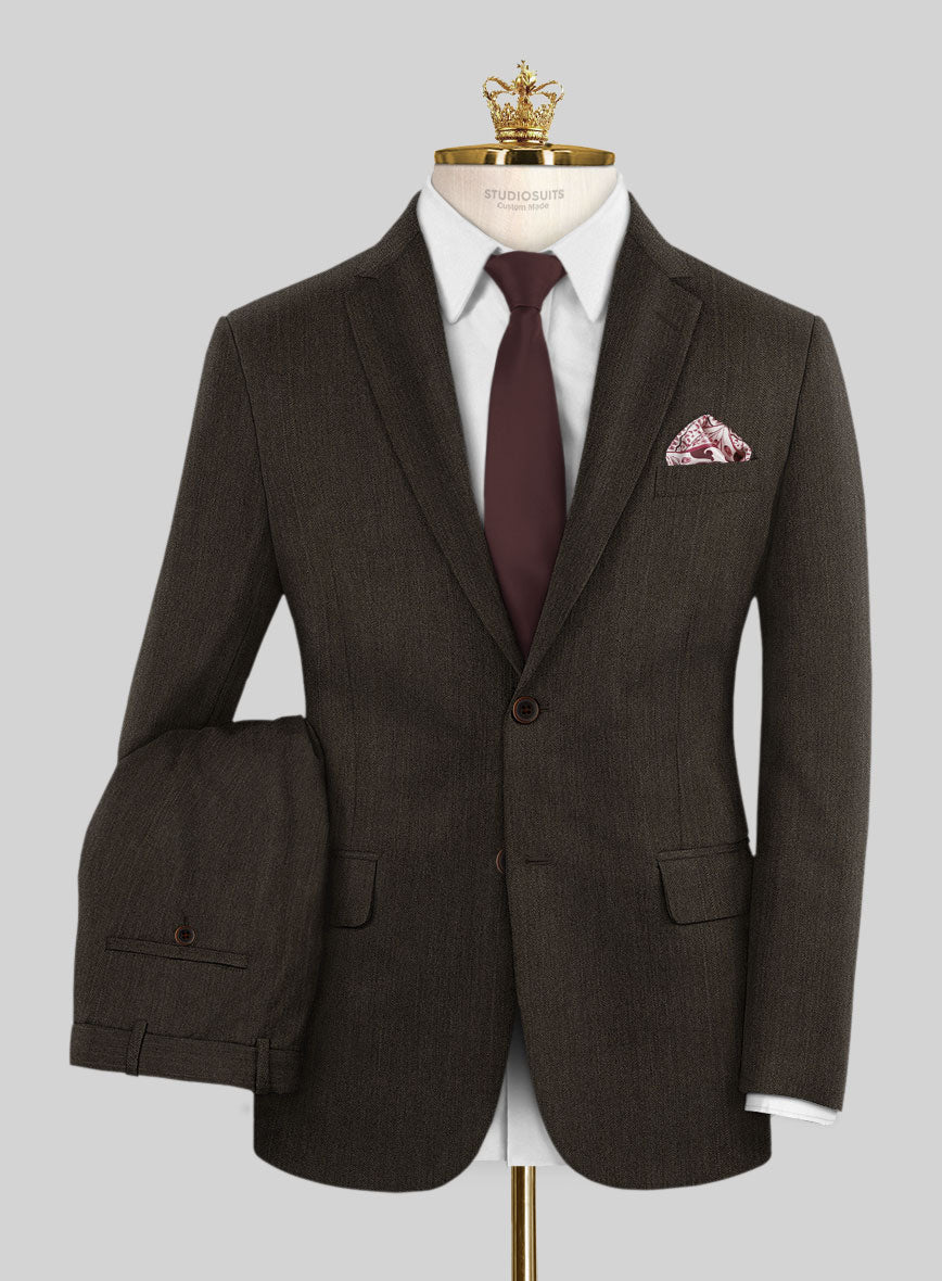 Bristol Brown Herringbone Suit – StudioSuits