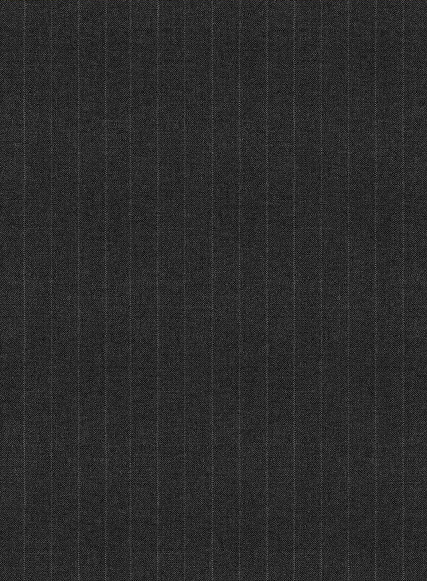 Bristol Charcoal Regal Stripe Double Breasted Suit - StudioSuits