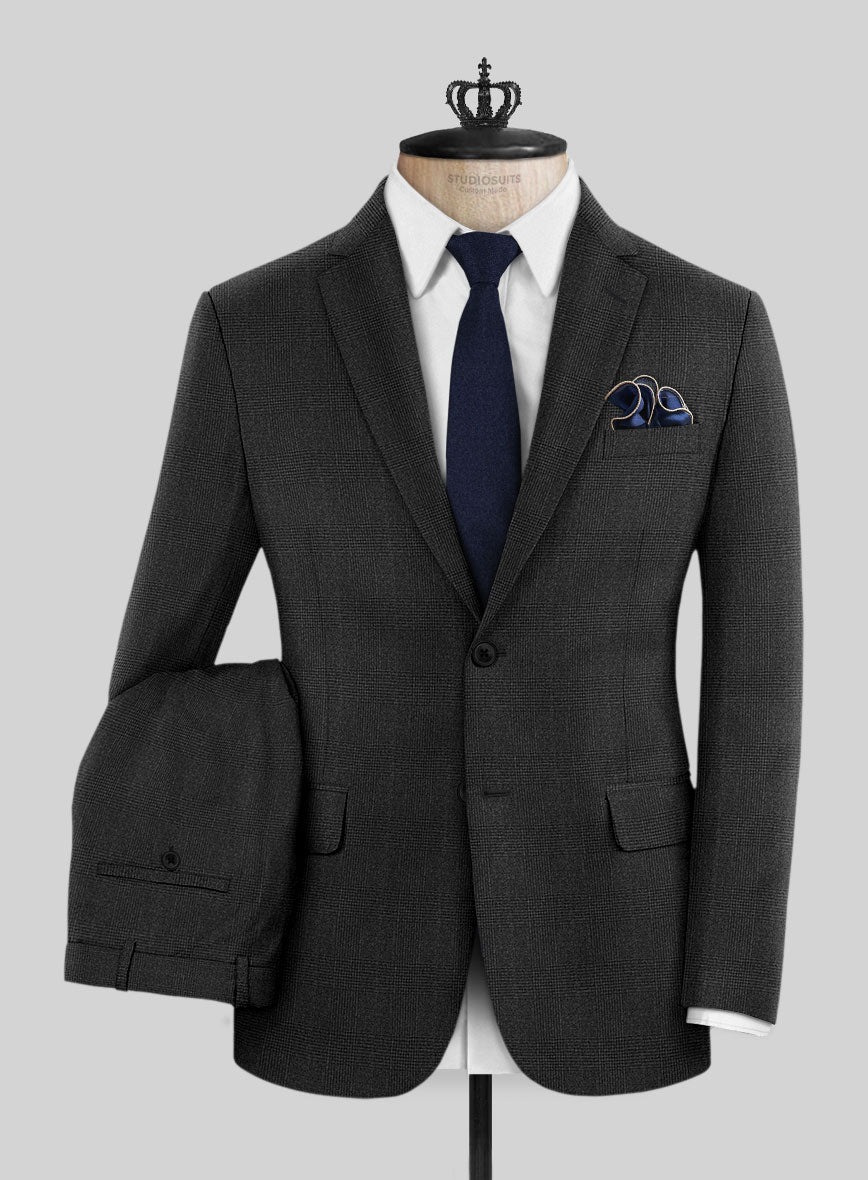 Bristol Classic Gray Checks Suit - StudioSuits