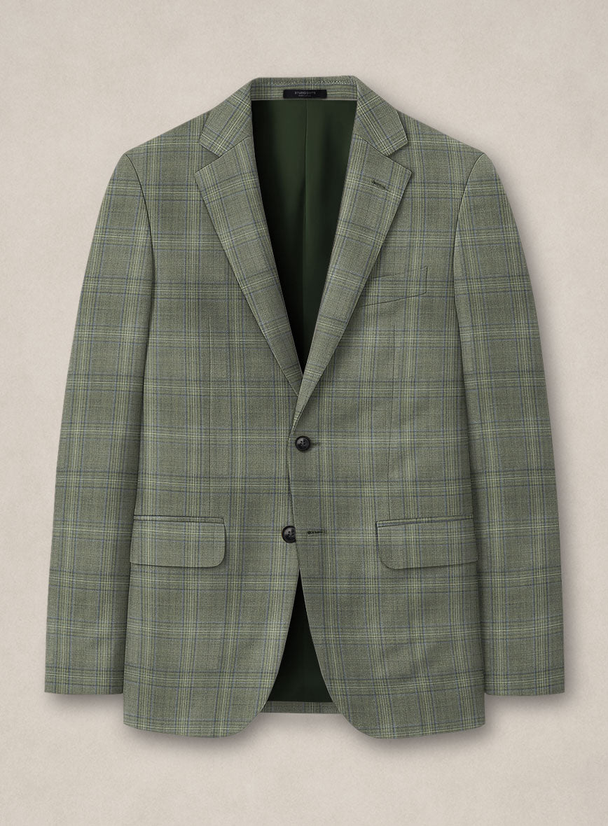 Bristol Corda Beige Check Jacket - StudioSuits