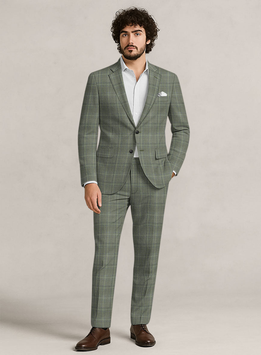 Bristol Corda Beige Check Suit - StudioSuits