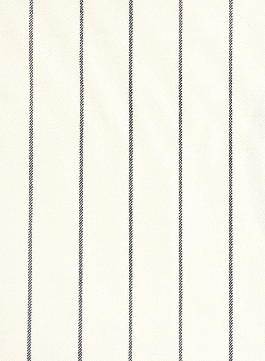 Bristol Cream Rope Stripe Pants - StudioSuits