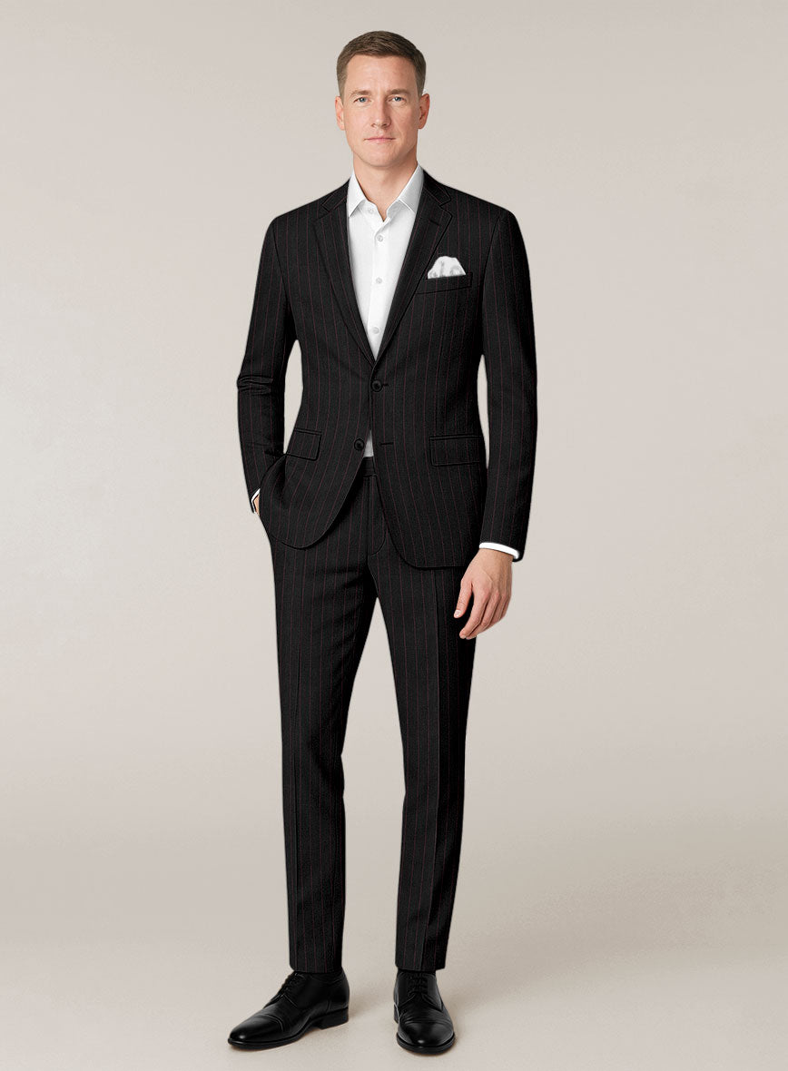Bristol Fiamma Rope Stripe Suit