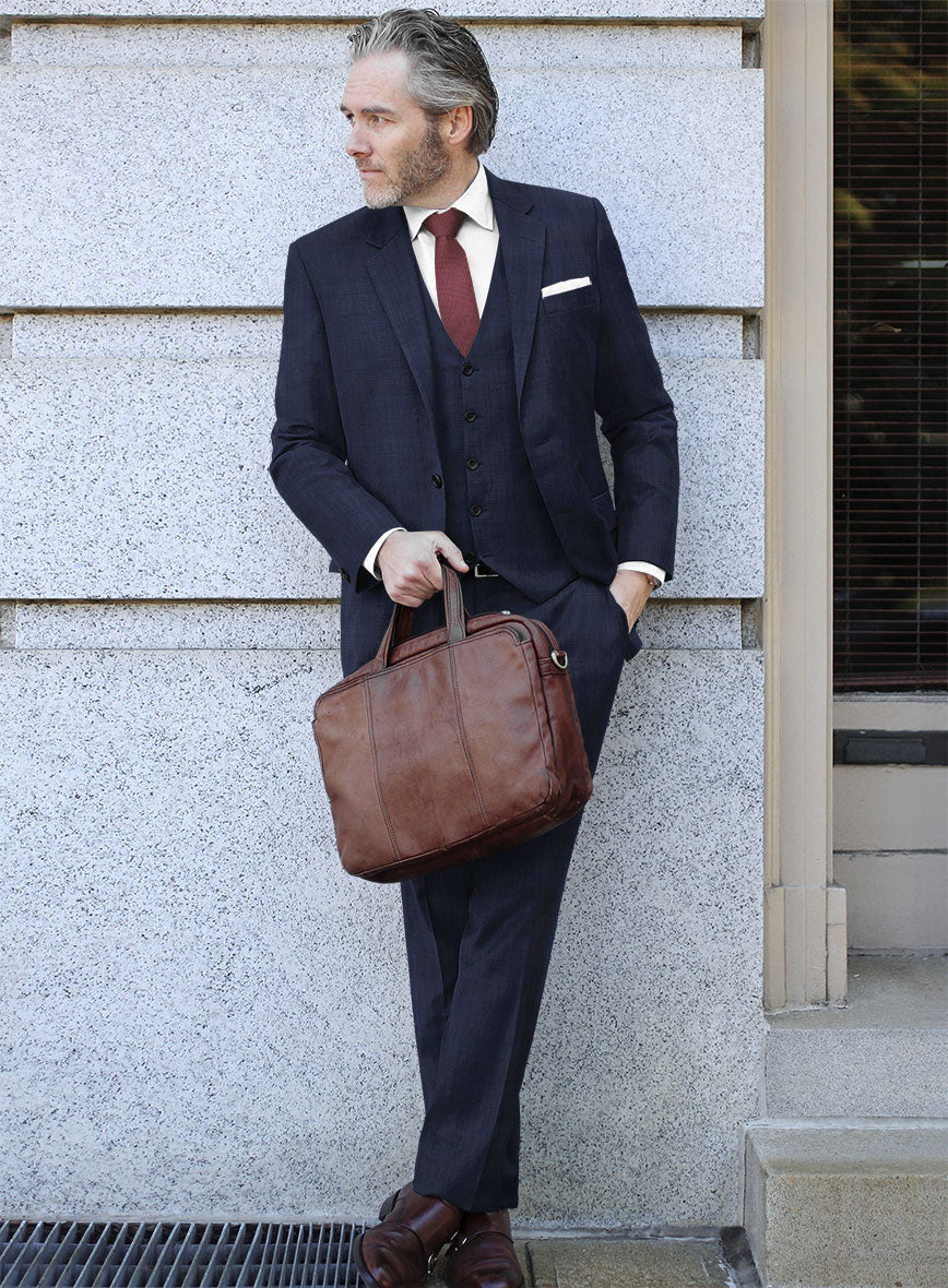 Bristol Glen Blue Astanu Suit - StudioSuits