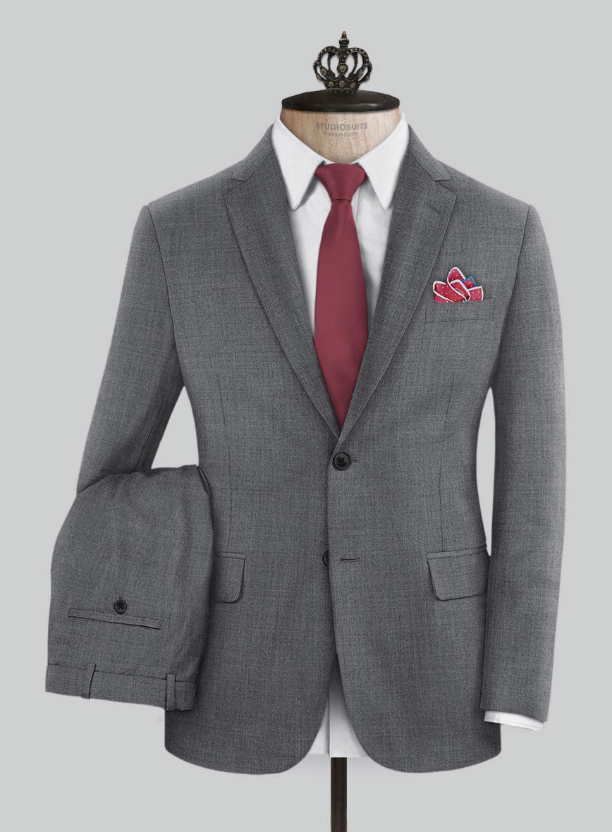 Bristol Gray Grid Suit - StudioSuits