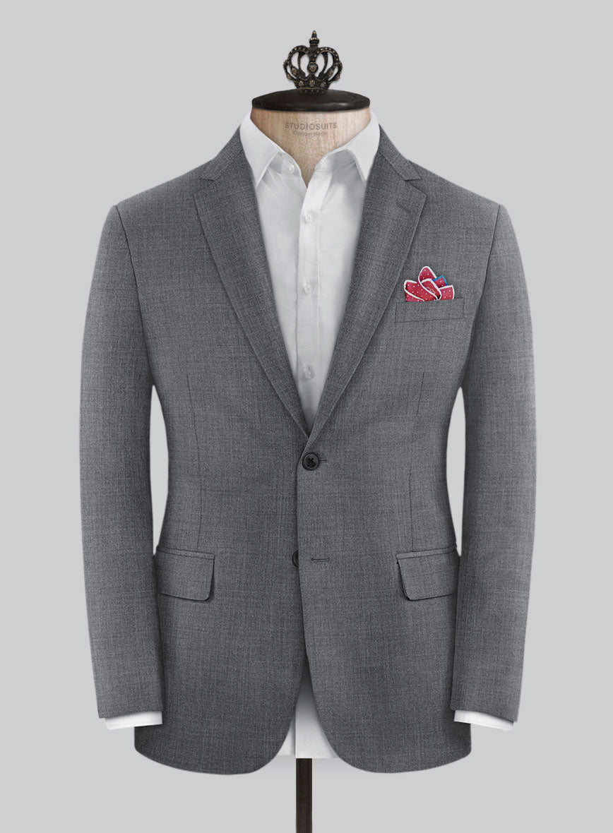 Bristol Gray Grid Suit - StudioSuits
