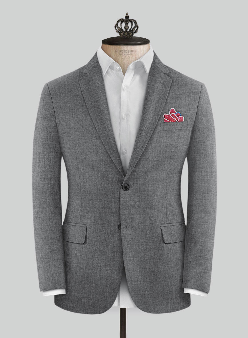Bristol Mid Gray Jacket - StudioSuits