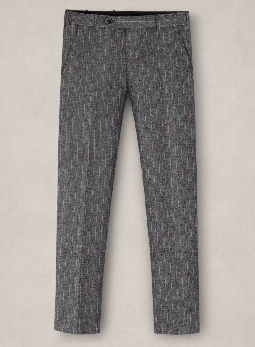 Bristol Gray Pinstripe Pants - StudioSuits