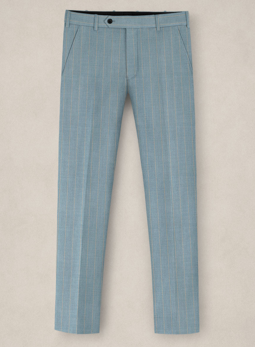 Bristol Ice Blue Rope Stripe Pants - StudioSuits