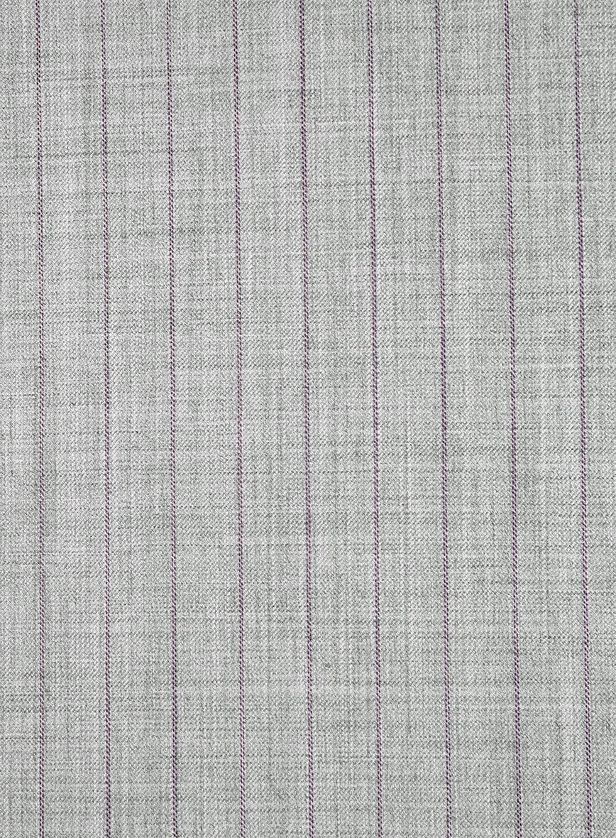 Bristol Light Gray Pinstripe Jacket - StudioSuits