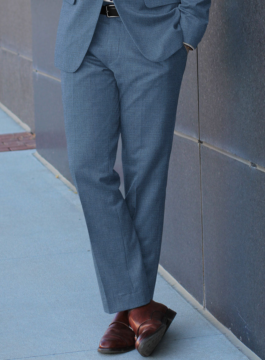 Bristol Nailhead Rich Blue Pants - StudioSuits