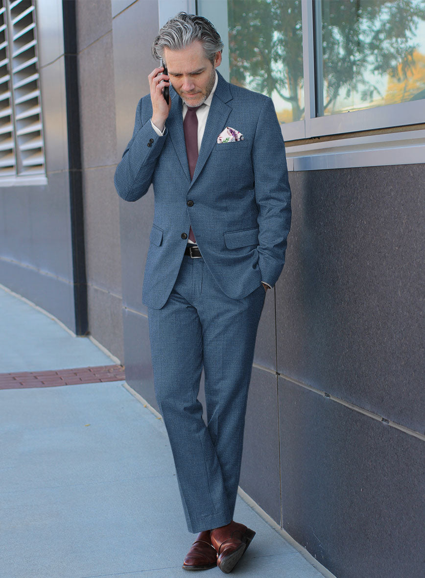 Bristol Nailhead Rich Blue Suit – StudioSuits