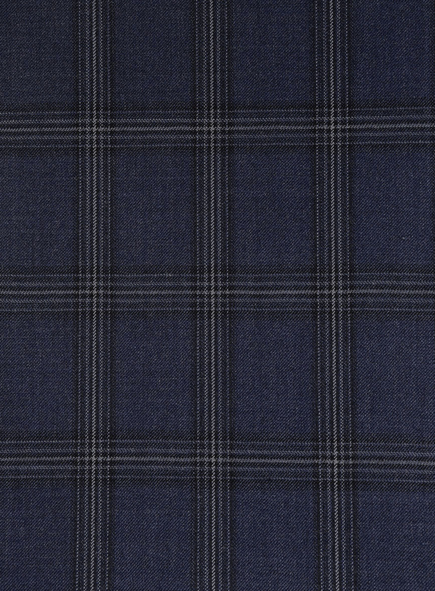 Bristol Navy Windowpane Suit - StudioSuits