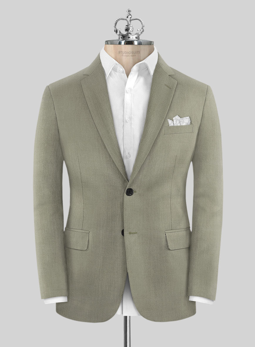 Bristol Olive Gray Jacket - StudioSuits
