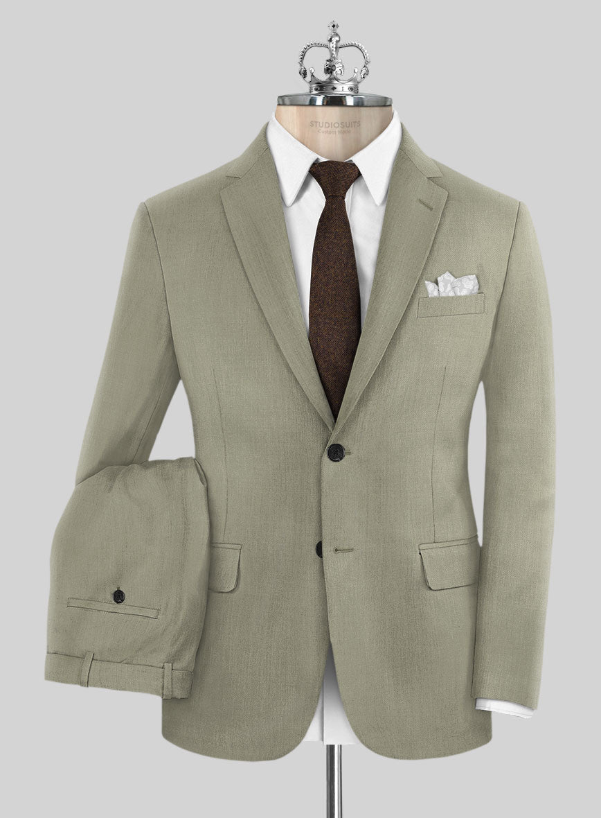 Bristol Olive Gray Suit - StudioSuits