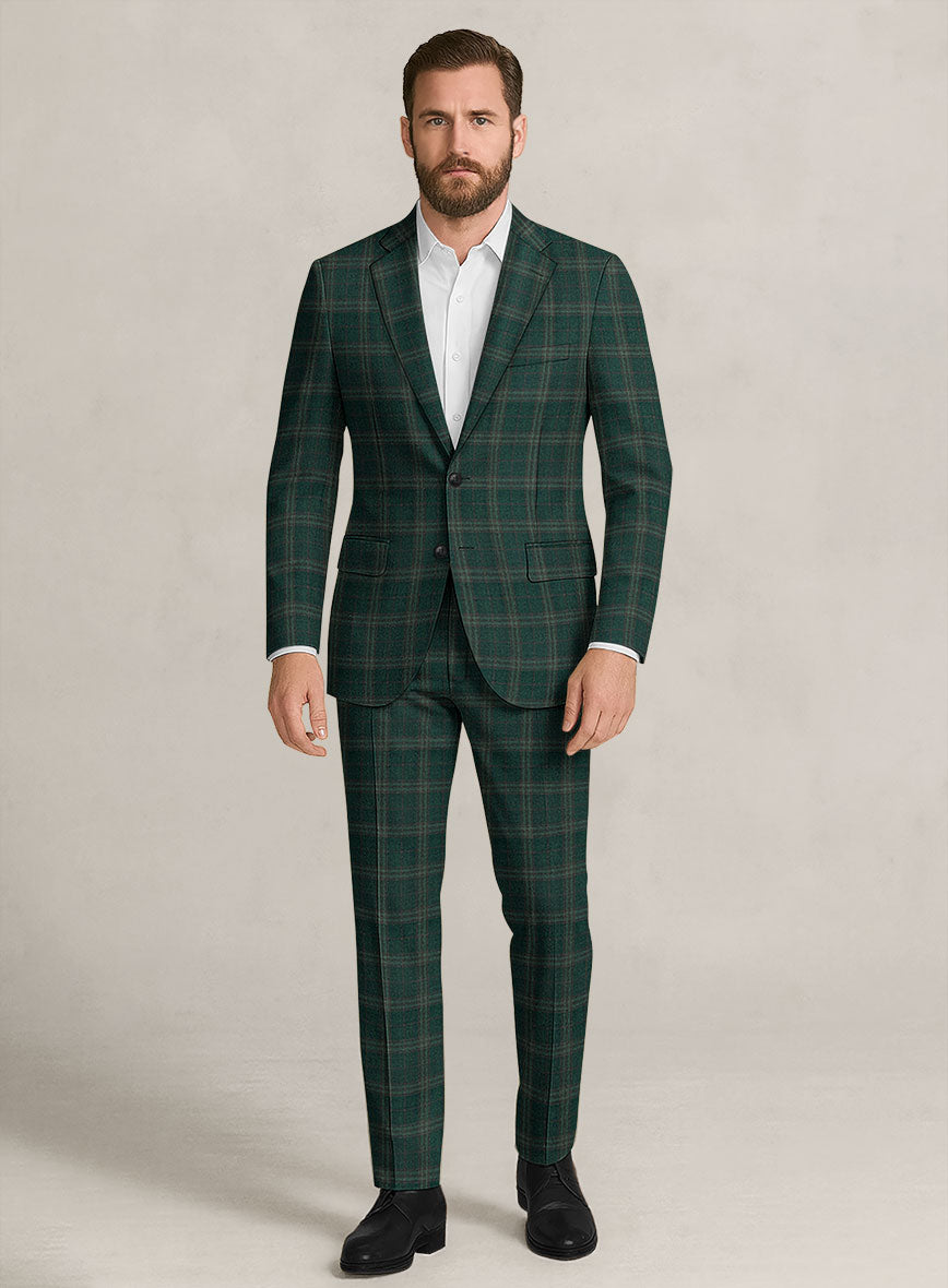 Bristol Pino Green Check Suit - StudioSuits