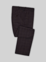 Bristol Rosalia Purple Checks Pants - StudioSuits