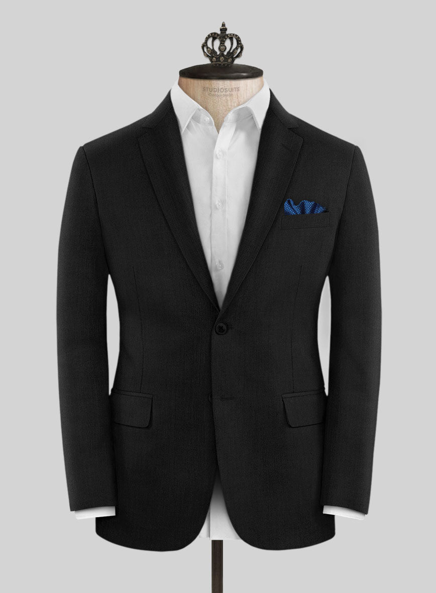 Bristol Umino Black Herringbone Jacket - StudioSuits