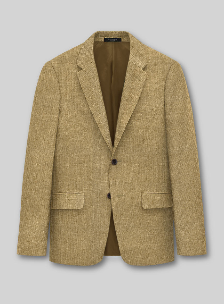 British Khaki Linen Suit - StudioSuits