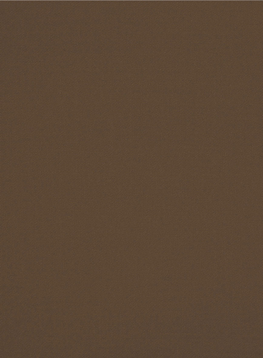 Brown Stretch Chino Jeans - StudioSuits