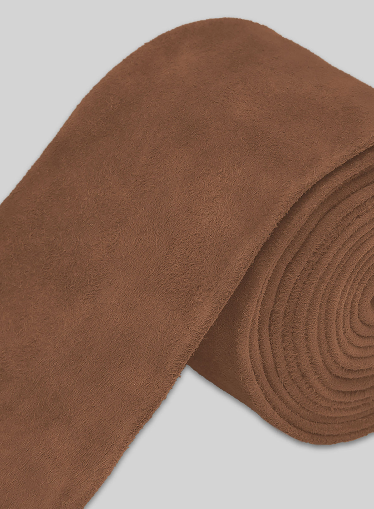 Brown Suede Leather Tie - StudioSuits