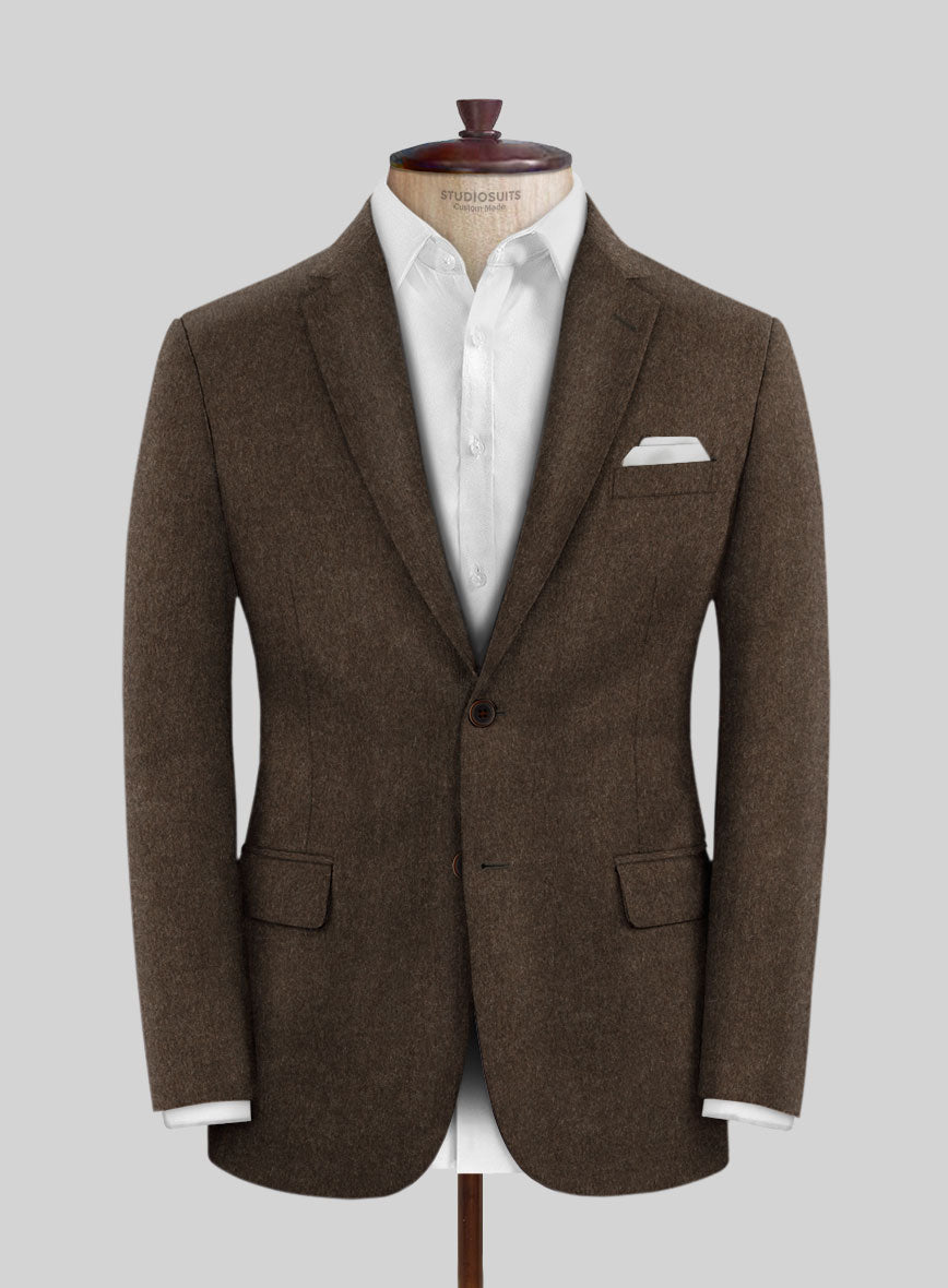 Brown Cashmere Jacket - StudioSuits