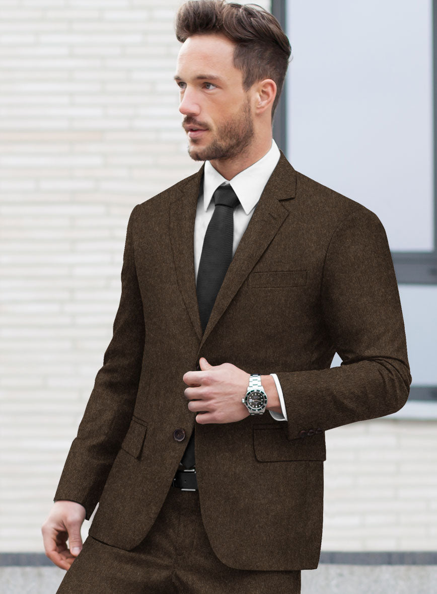 Brown Cashmere Jacket - StudioSuits