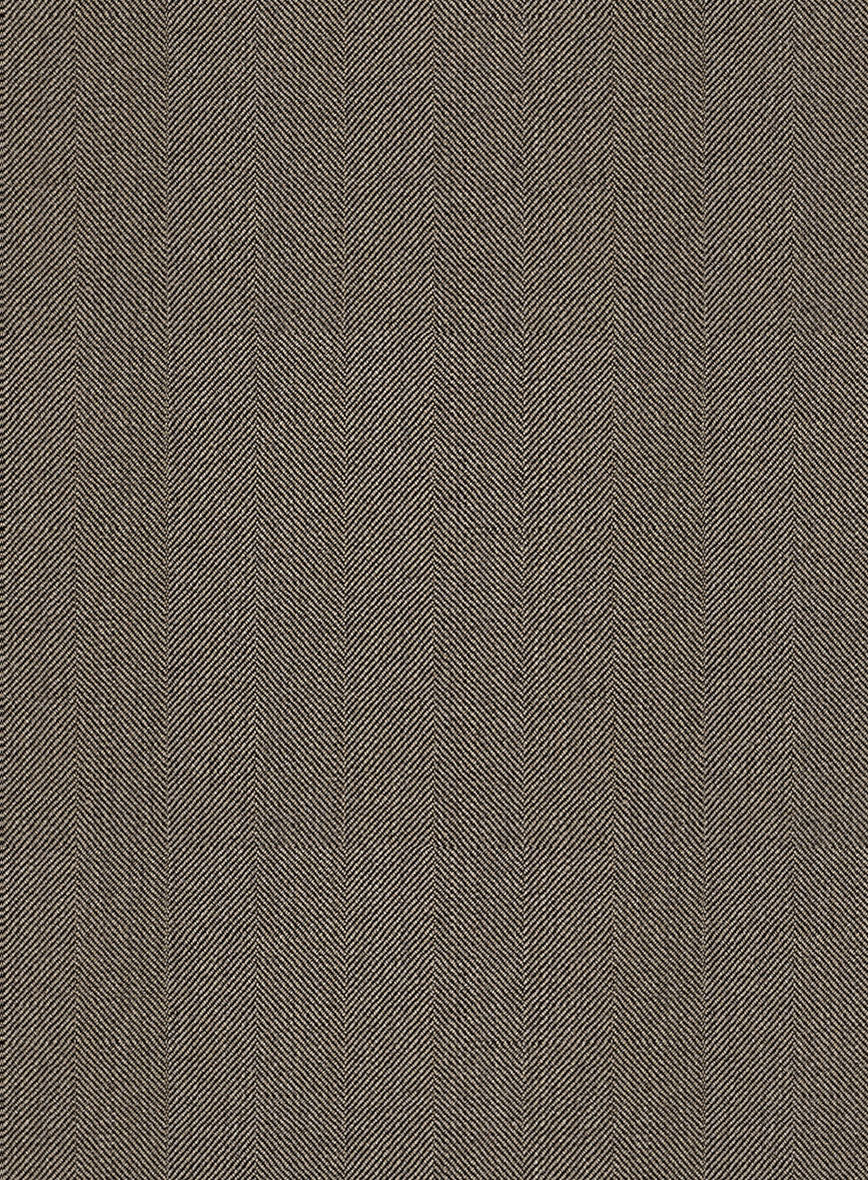 Brown Herringbone Pants - StudioSuits