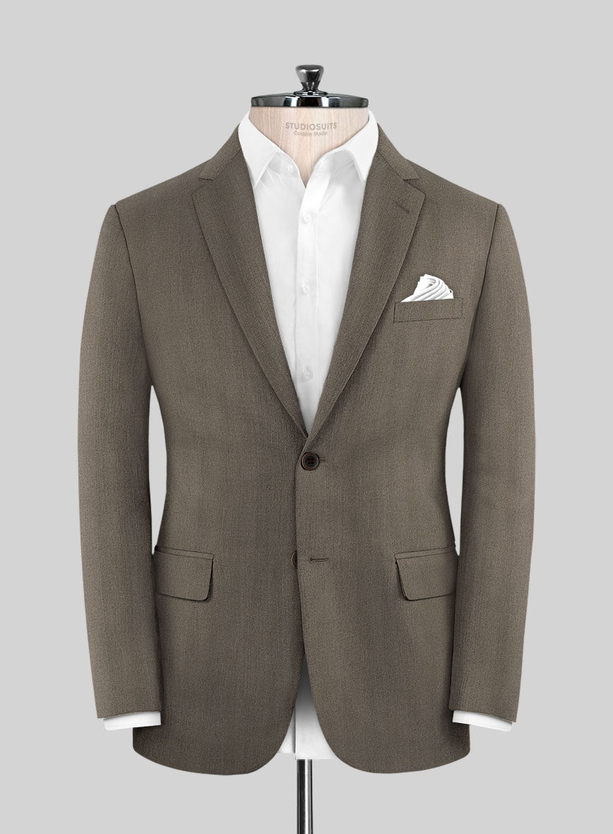 Brown Herringbone Suit - StudioSuits