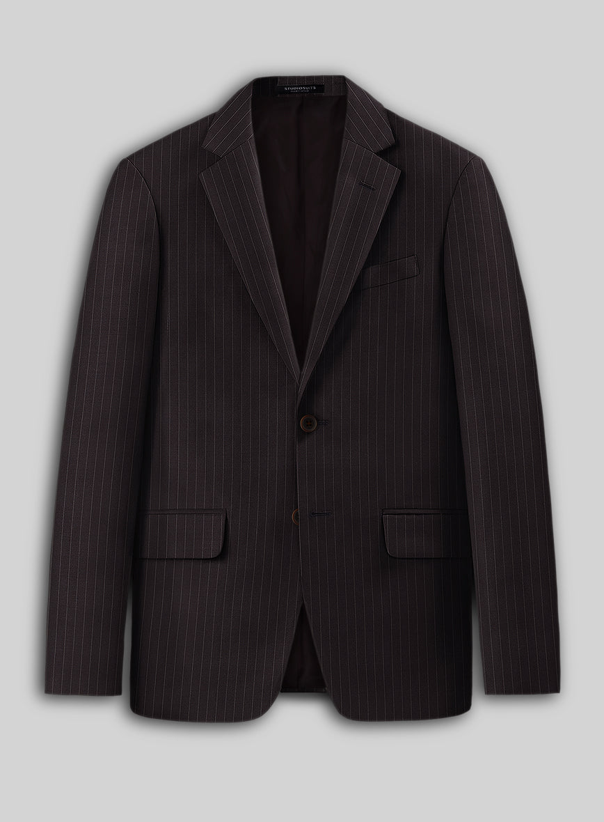 Brown Pinstripe Jacket - StudioSuits