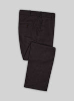 Brown Pinstripe Pants - StudioSuits