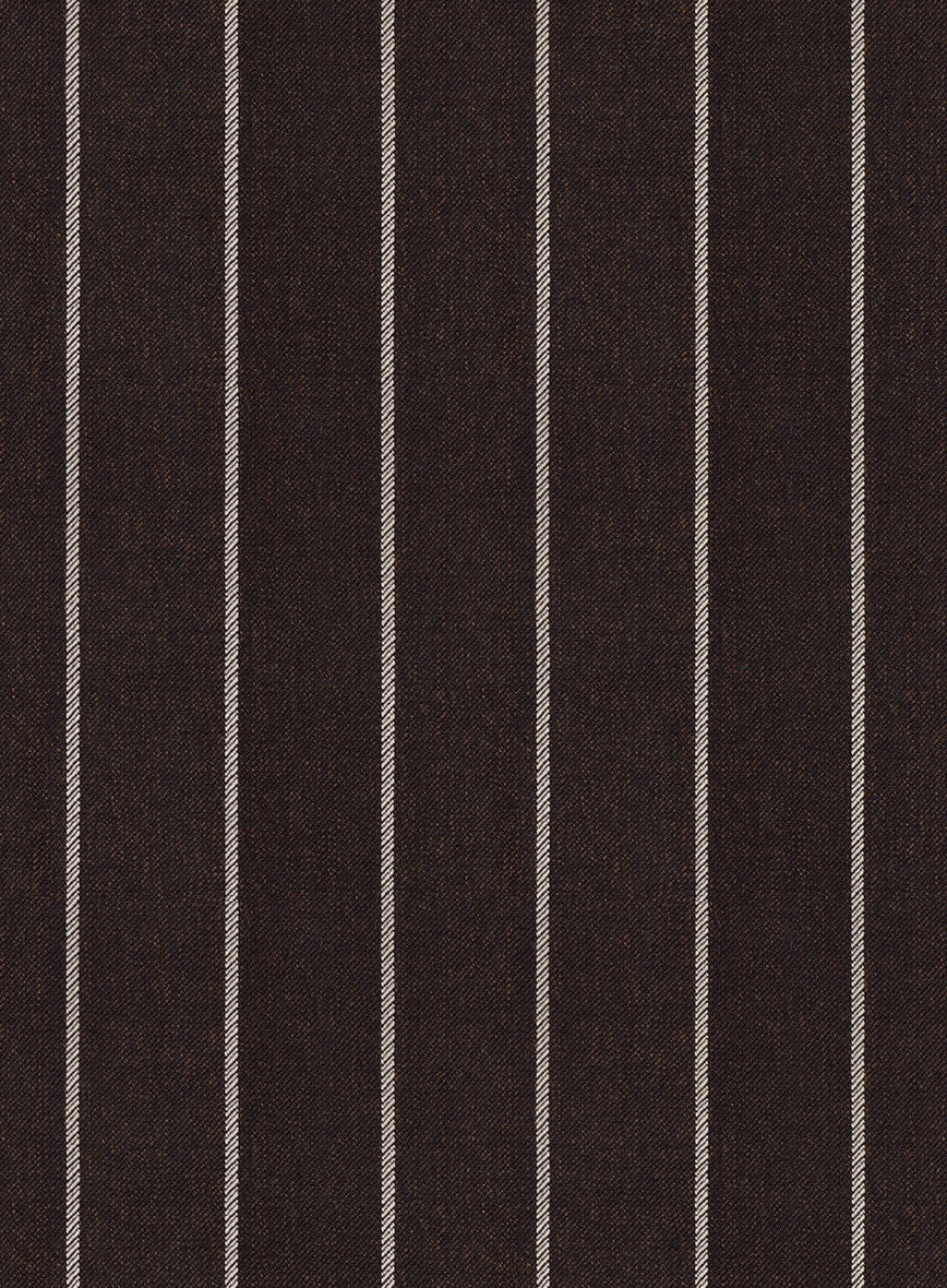 Brown Rope Stripe Suit - StudioSuits