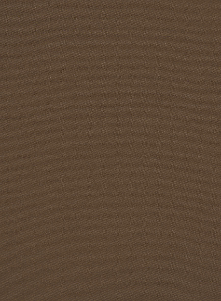 Brown Stretch Chino Pants - StudioSuits