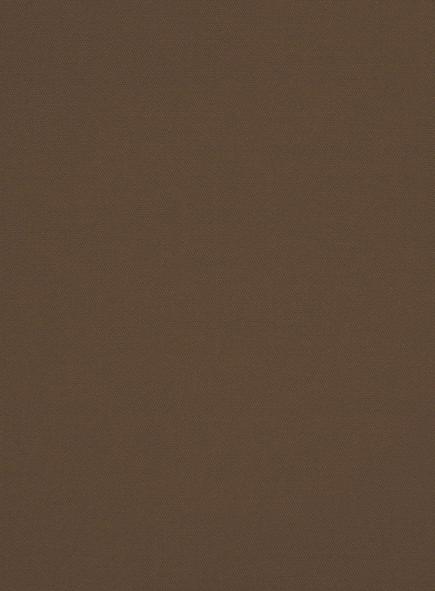 Brown Stretch Chino Gurkha Shorts - StudioSuits