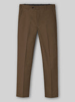 Brown Stretch Chino Pants - StudioSuits