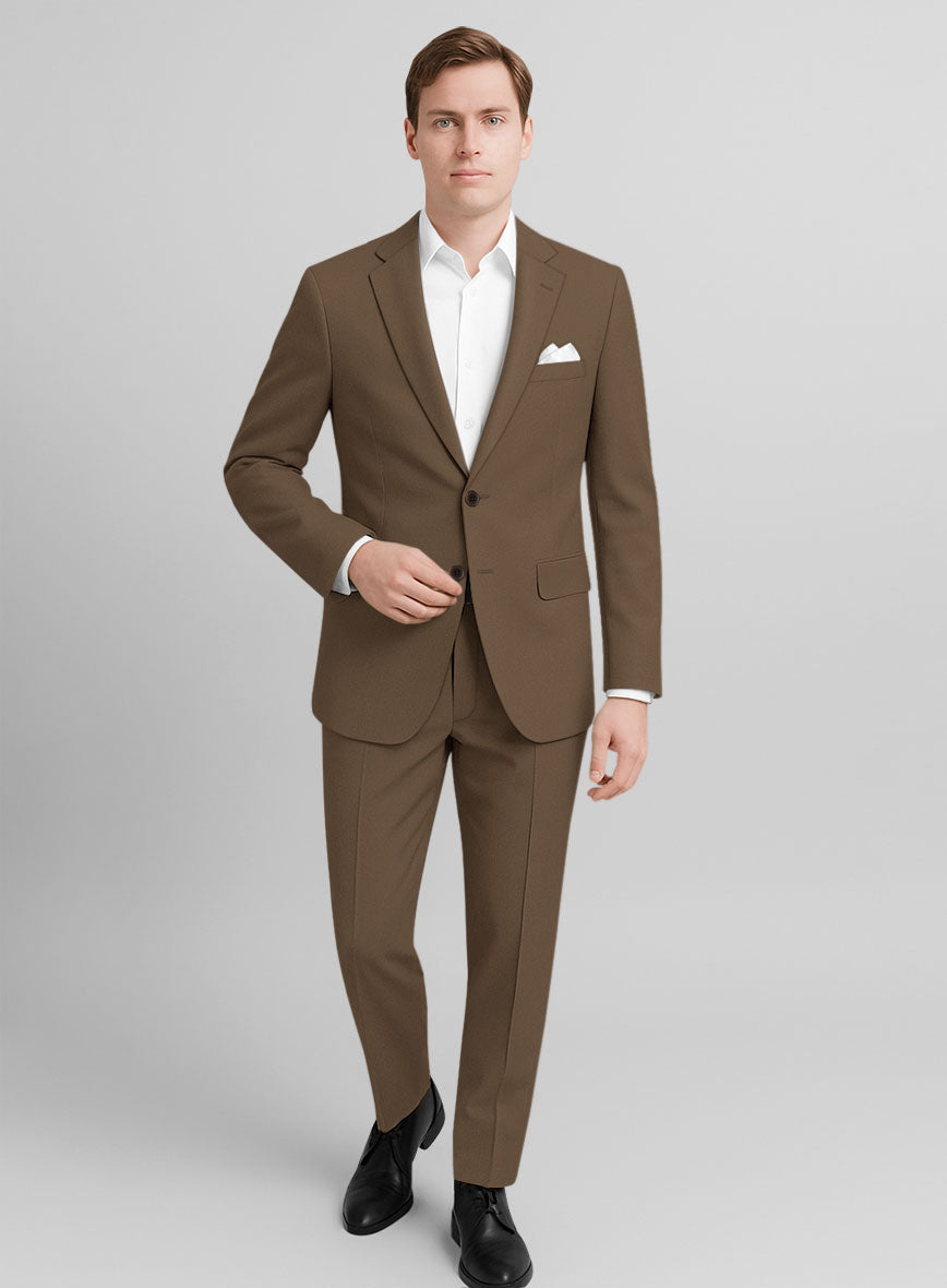 Brown Stretch Chino Suit - StudioSuits