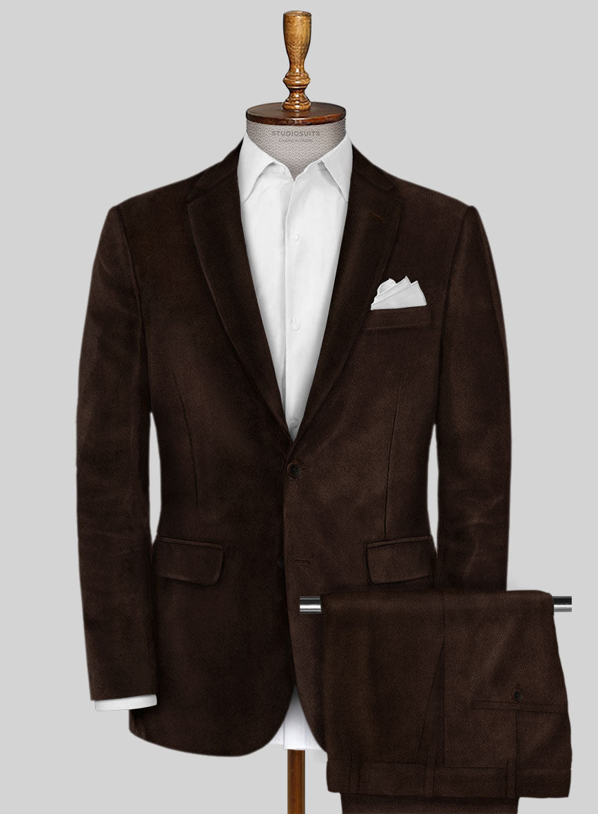 Brown Velvet Suit - StudioSuits