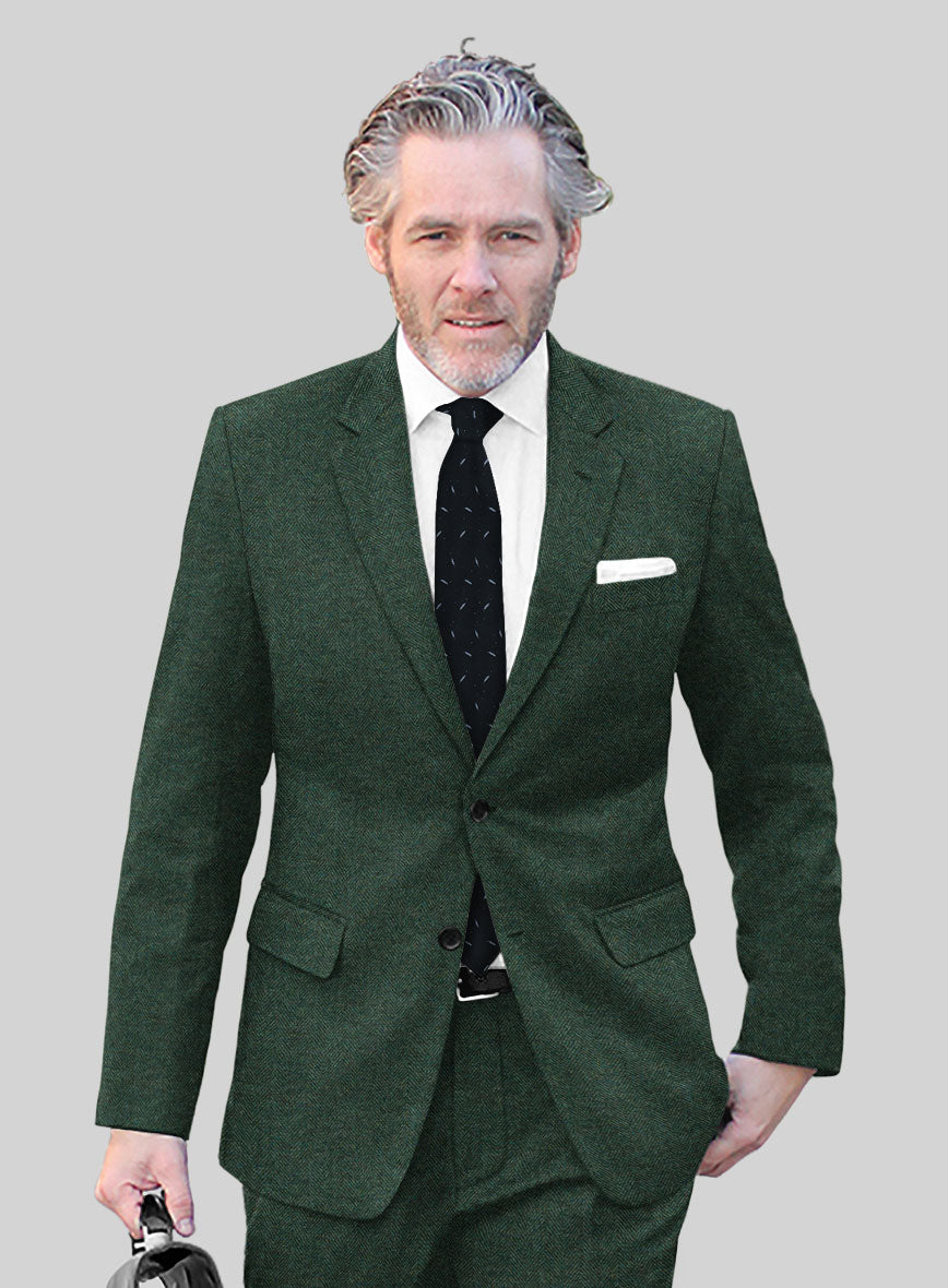 Irish Tweed Suits Green Tweed Sports Jacket Bottle Green Tweed