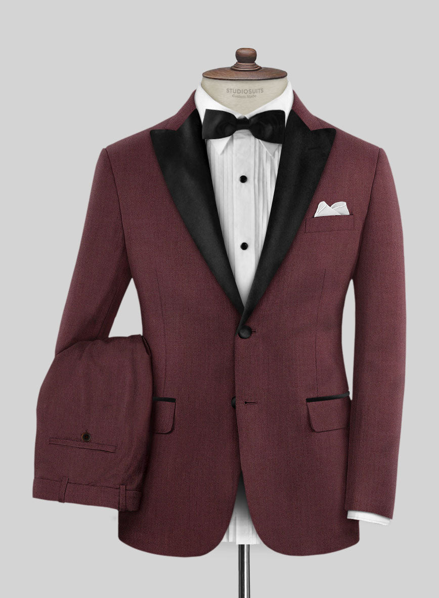 Burgundy Tuxedo Suit - StudioSuits